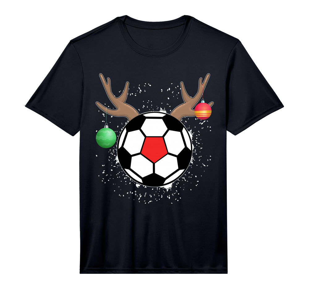 Rednose Reindeer Soccer Outfit T-Shirt - Minimalist Print for Adults