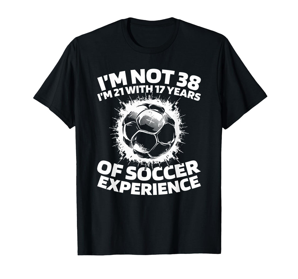 38 Years Old Soccer Team Player Sports T-Shirt - Custom Art Print Unisex