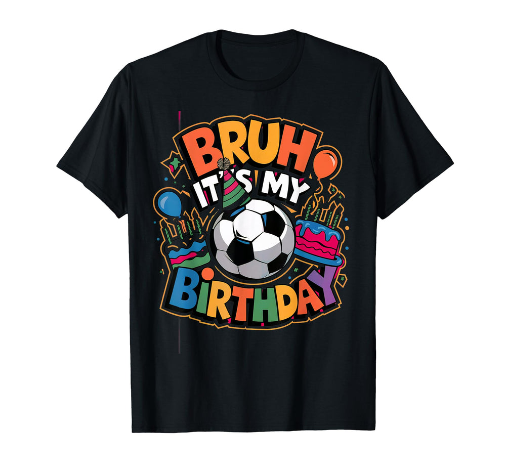 Soccer Theme Birthday Party T-Shirt - Unique Graphic for Adults