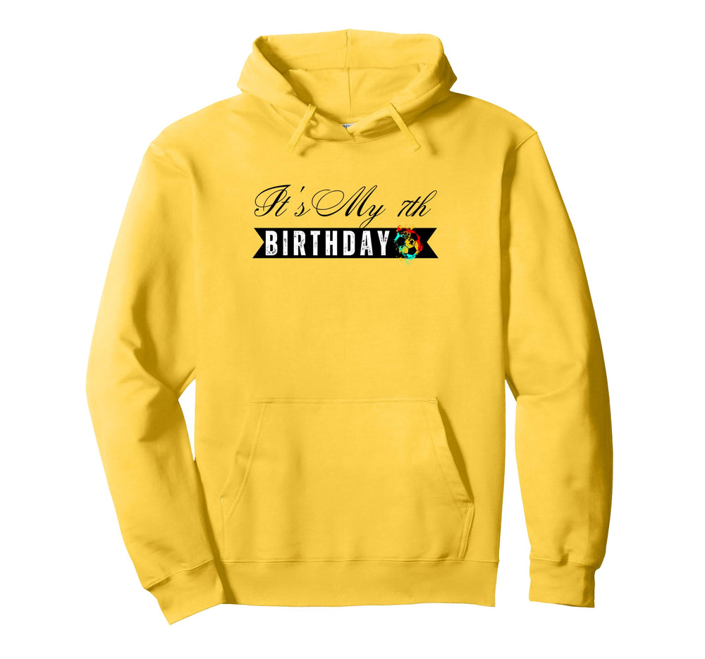 Its My 7Th Birthday Soccer Player 7Th Hoodie - Unique Graphic for Adults