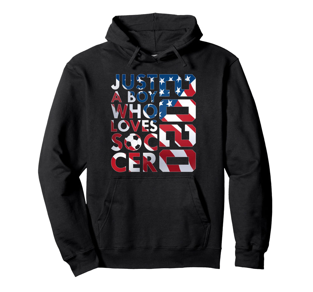2020 Just Who Loves Soccer 6Th Birthday Hoodie - Trendy Graphic Men Women