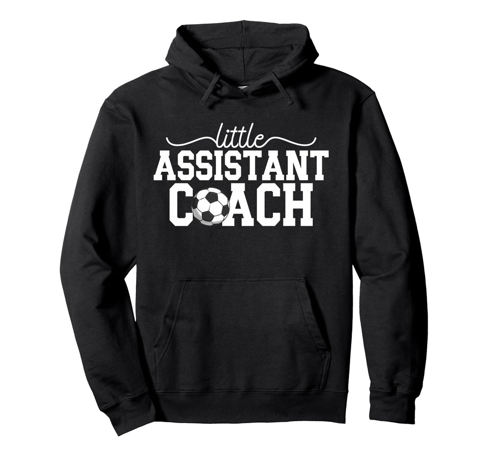 Little Assistant Coach Soccer Assistant Hoodie - Novelty Apparel Unisex