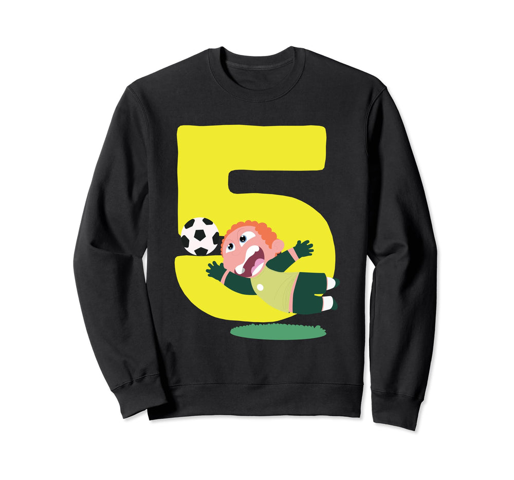 5Th Birthday 5 Years Soccer Sweatshirt - Streetwear Style Men Women