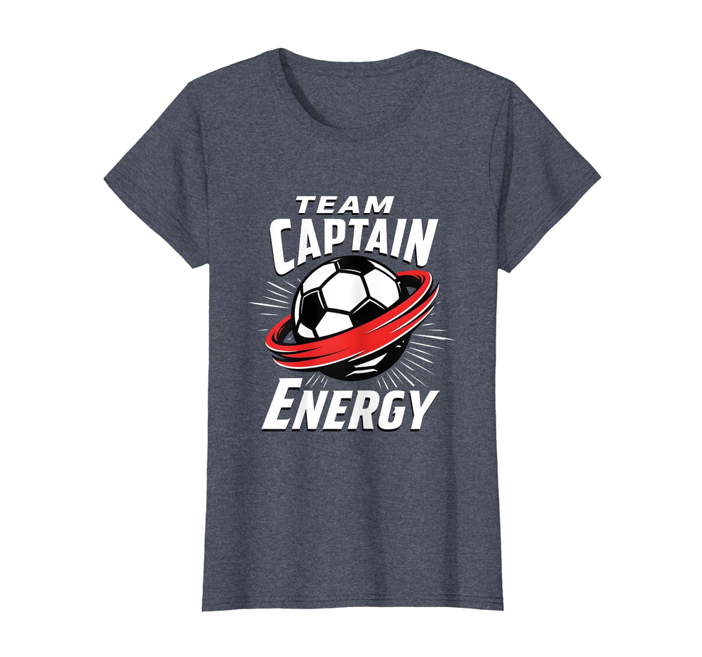 Team Captain Energy Soccer T-Shirt - Unique Graphic for Adults