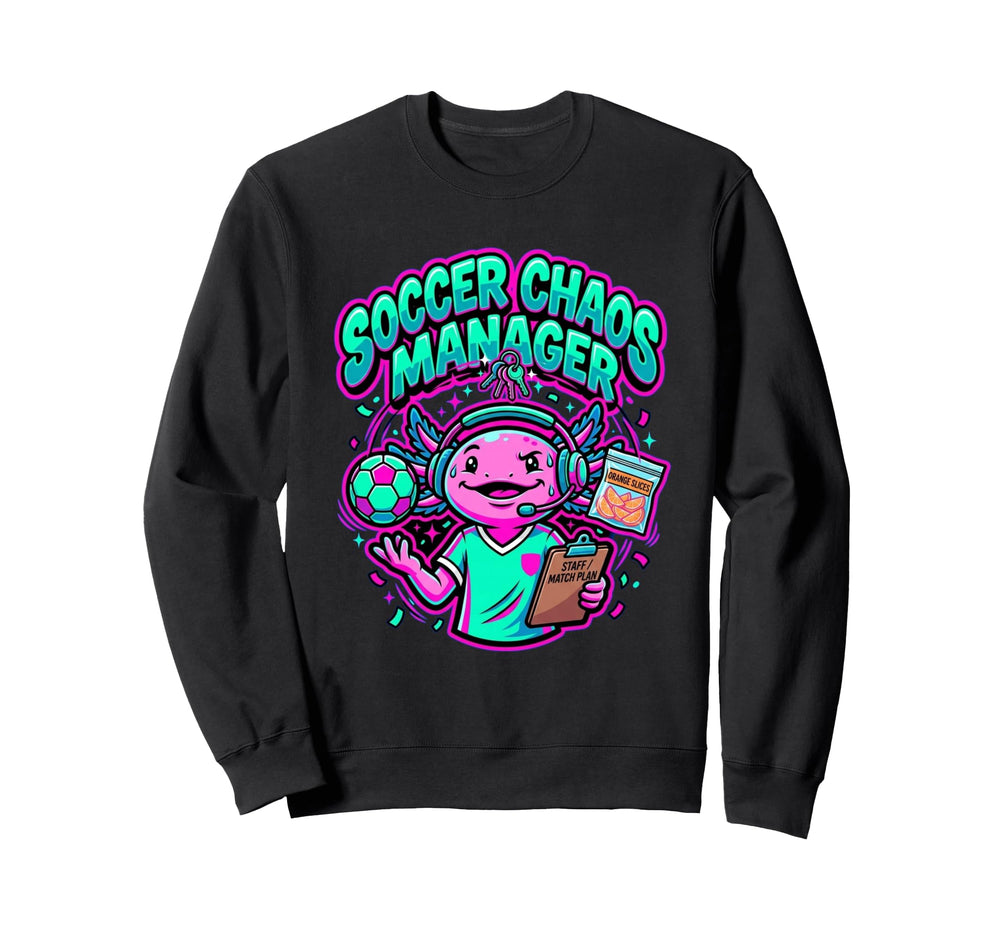 Funny Axolotl Coach Parent Soccer Sweatshirt - Streetwear Style Men Women