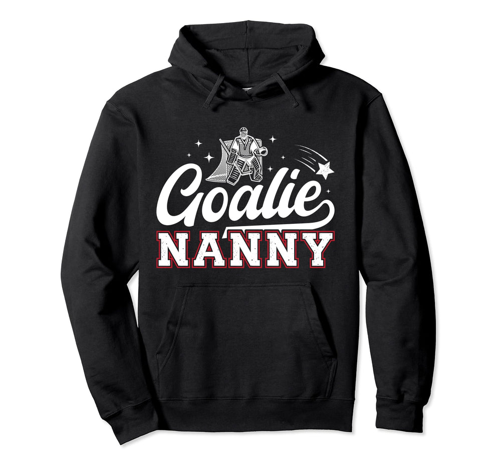 Ice Hockey Goalie Nanny Ice Hockey Hoodie - Graphic Print for Adults