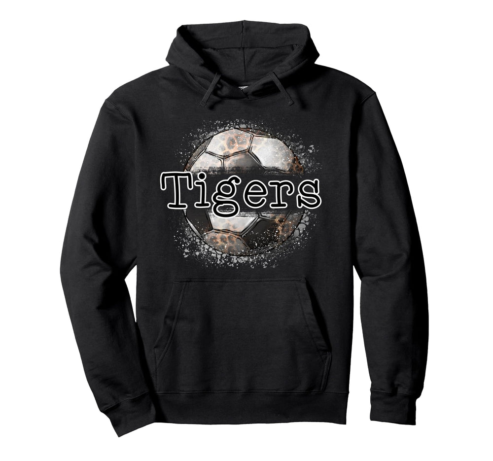 Tigers Soccer Game Day Leopard Hoodie - Novelty Apparel for Adults