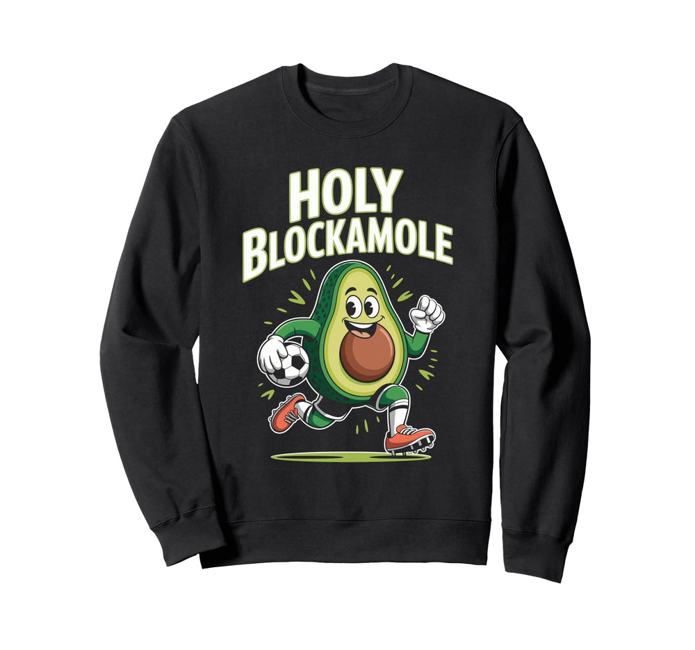 Holy Blockamole Avocado Goalkeeper Sweatshirt - Minimalist Print Unisex