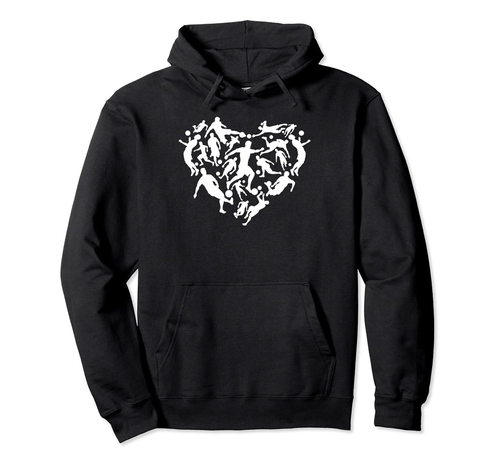 Soccer Heart Soccer Player Heart Hoodie - Fun Novelty Design Men Women