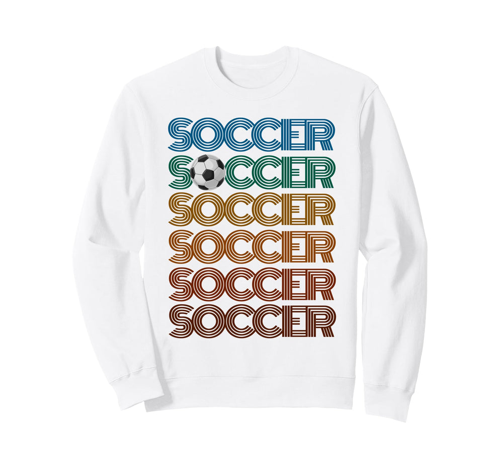 Soccer Repeat Just Who Loves Winning Sweatshirt - Unique Graphic Men Women