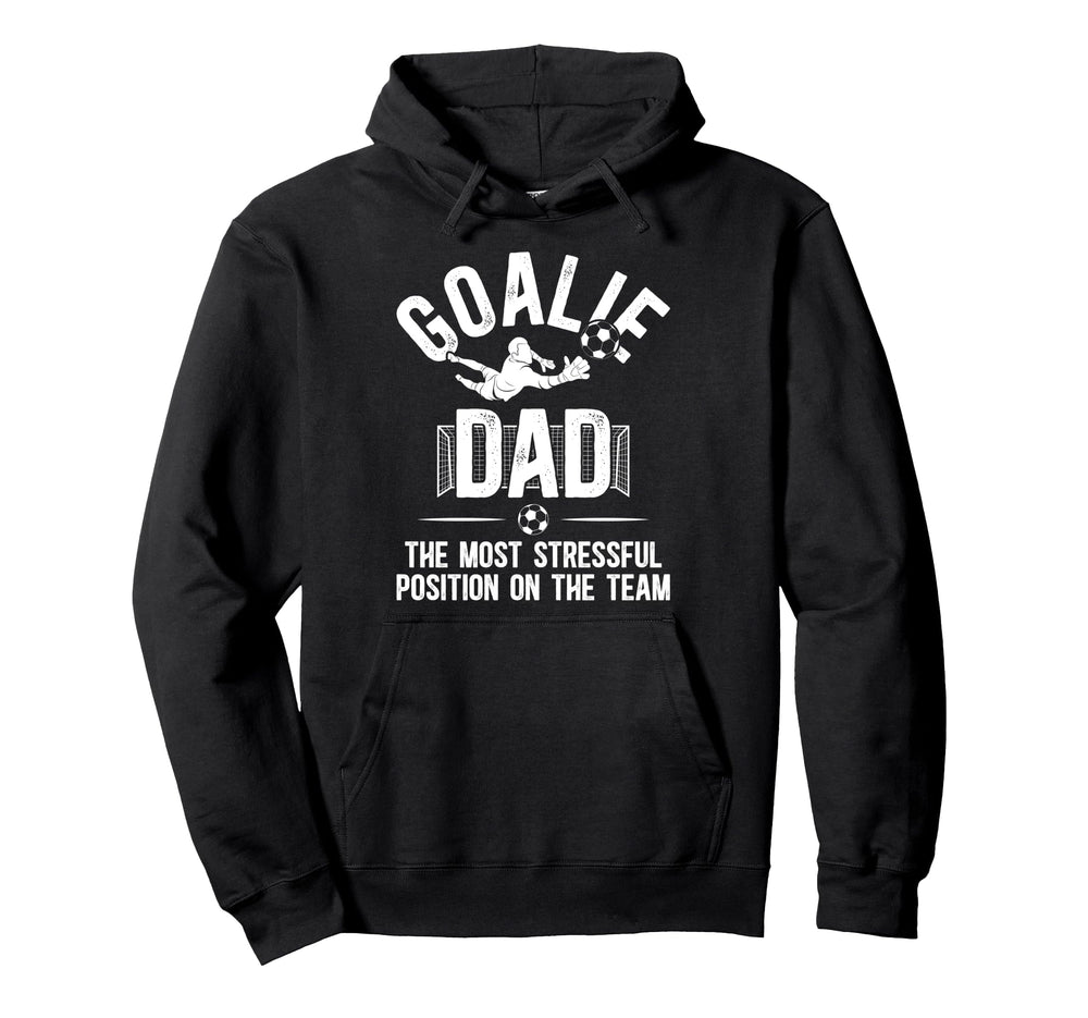 Funny Soccer Goalie Dad Soccer Keeper Hoodie - Minimalist Print Men Women