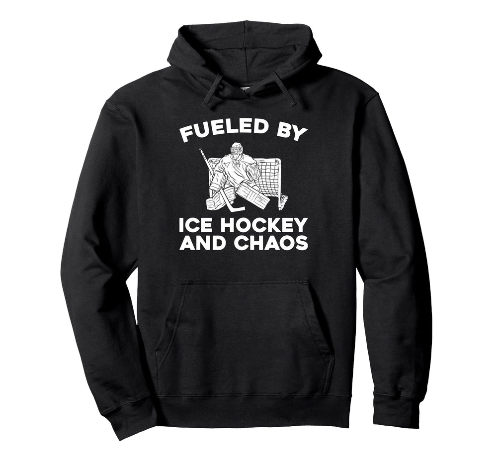 Hockey Goalkeeper Ice Hockey Goalie Hoodie - Minimalist Print for Adults