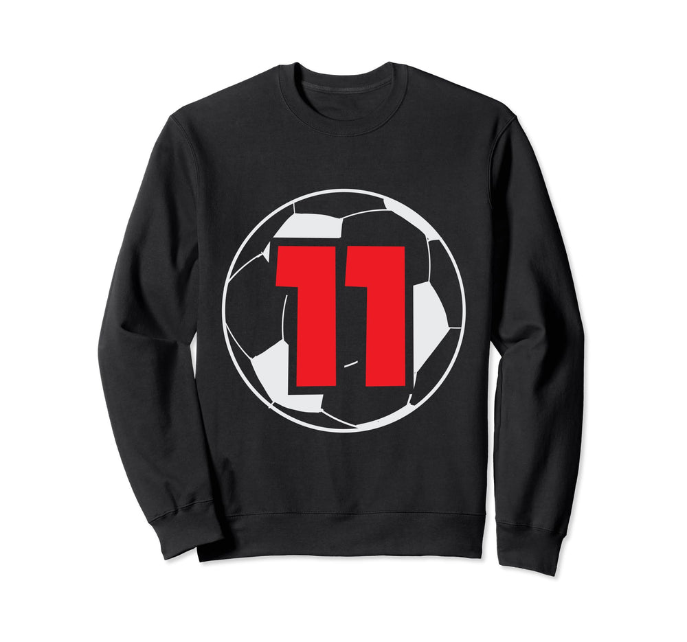 11Th Birthday 11 Years Soccer Sweatshirt - Casual Everyday Wear for Adults