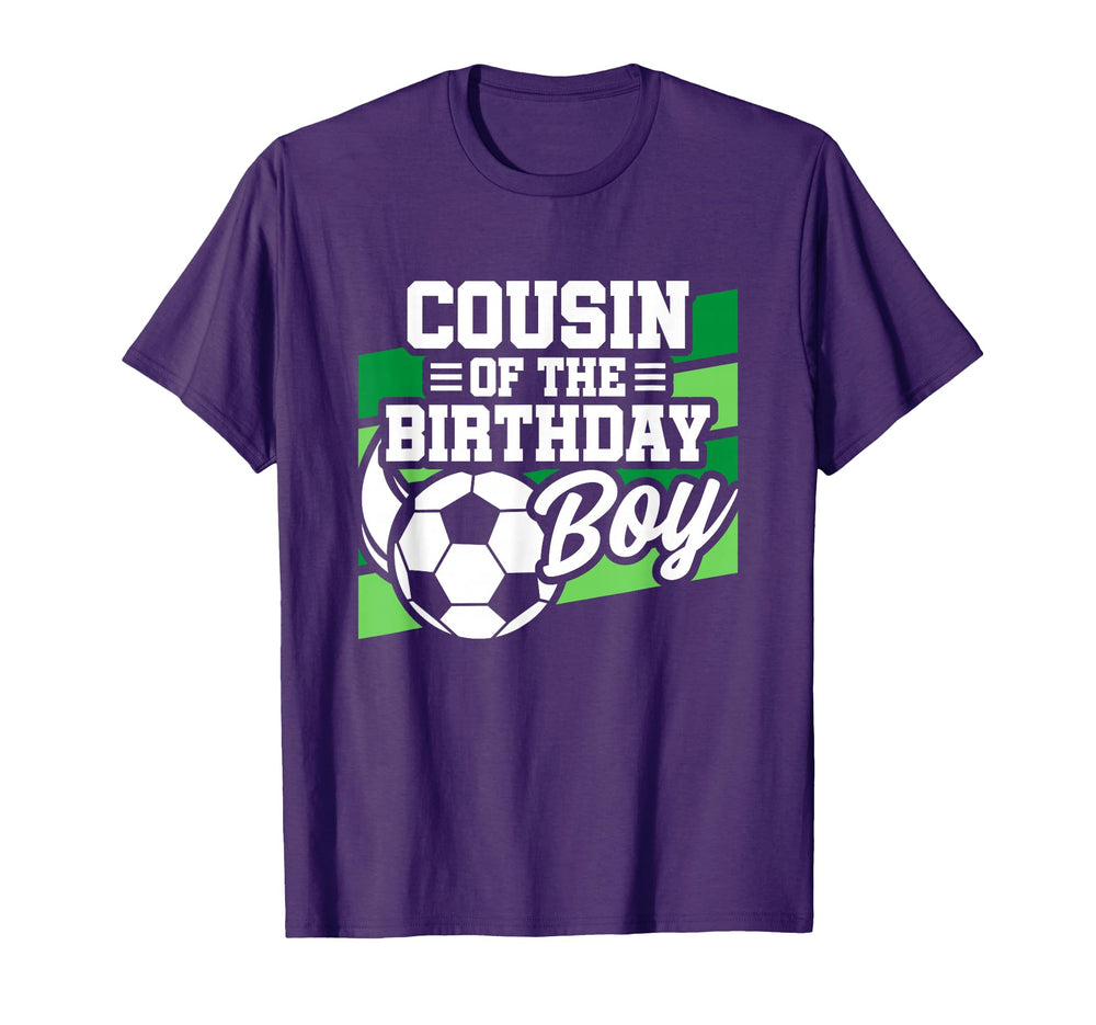 Soccer Birthday Birthday Cousin Soccer T-Shirt - Unique Graphic for Adults
