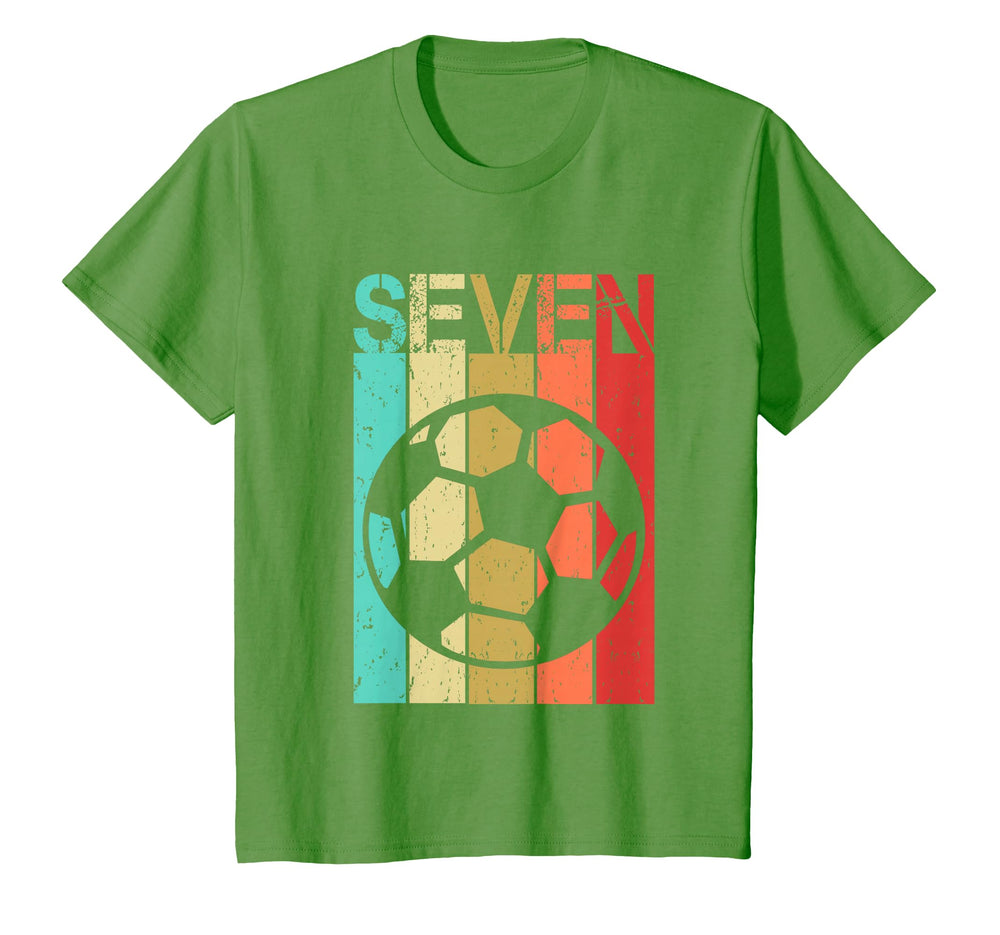 7 Year Old Soccer Birthday Seventh T-Shirt - Minimalist Print for Adults