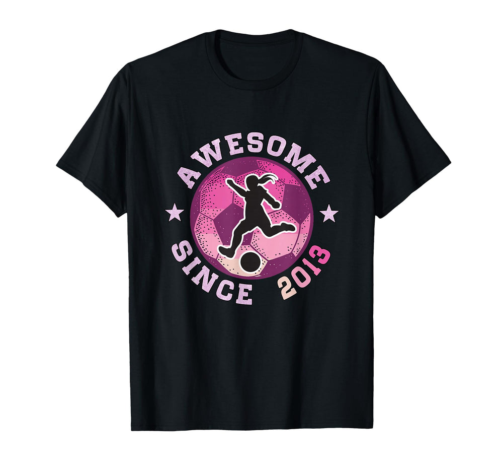 13Th Birthday Soccer Player Awesome T-Shirt - Graphic Print for Adults