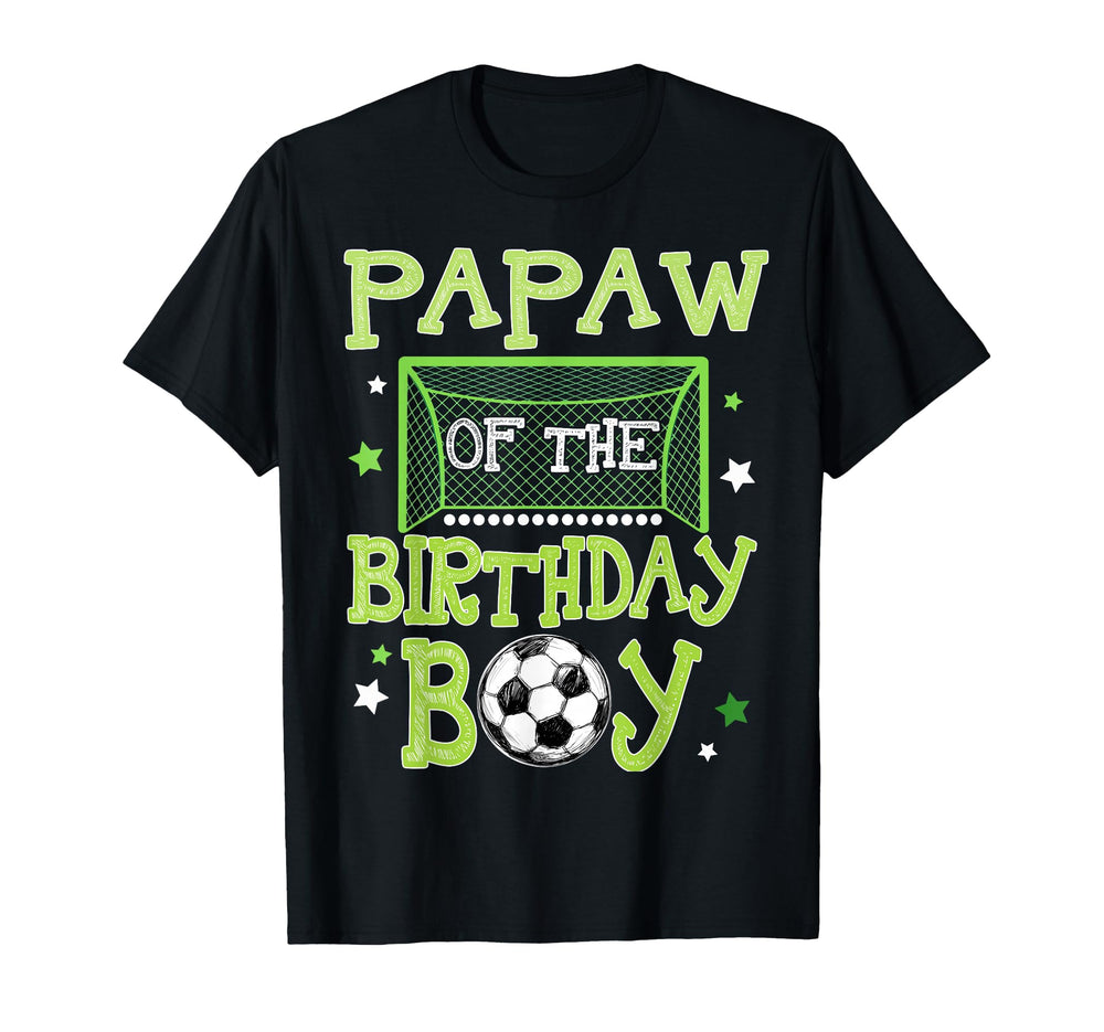 Papaw Birthday Soccer Family Matching T-Shirt - Unique Graphic Unisex