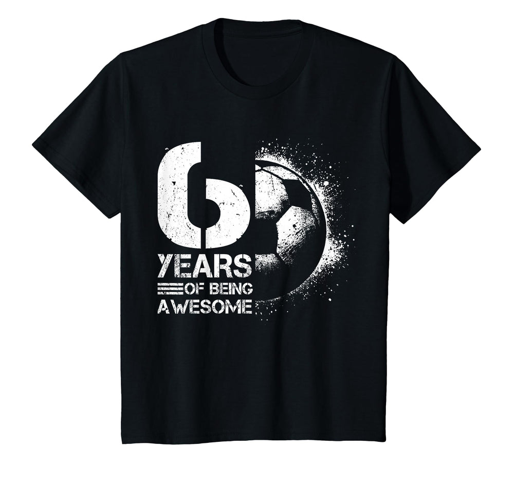 6Th Birthday Soccer Player T-Shirt - Fun Novelty Design for Adults