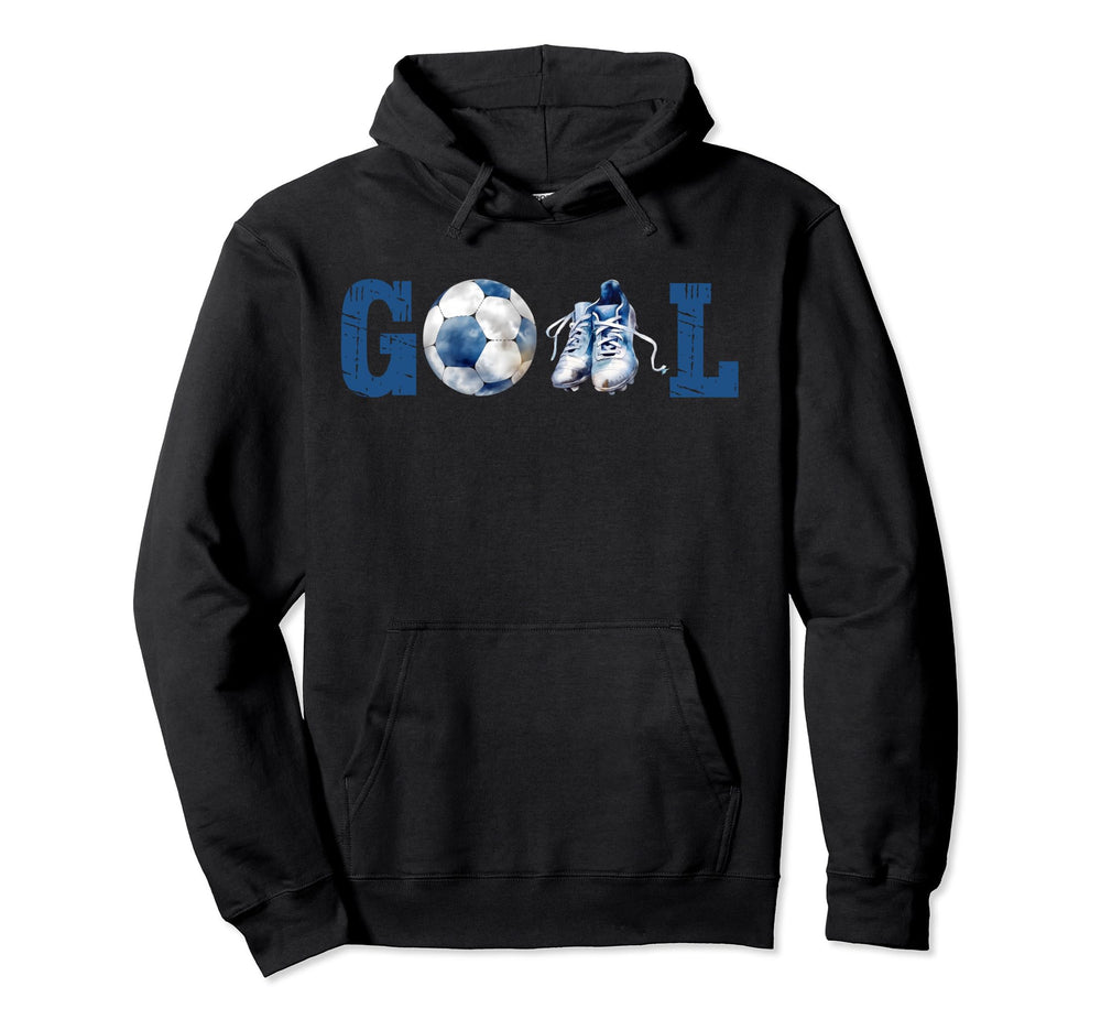 Goal Soccer Ball And Shoe Soccer Sports Hoodie - Unique Graphic Unisex