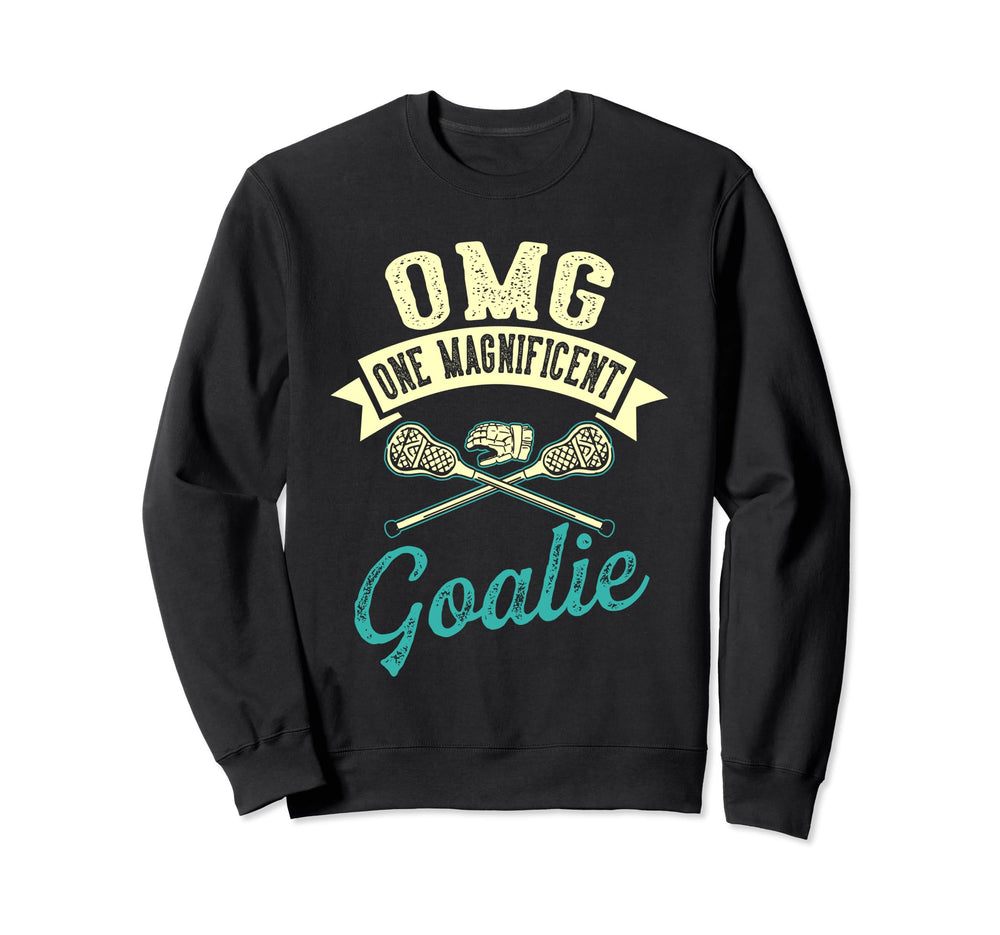 Funny Goalkeeper Lacrosse Lax Goalie Sweatshirt - Unique Graphic for Adults