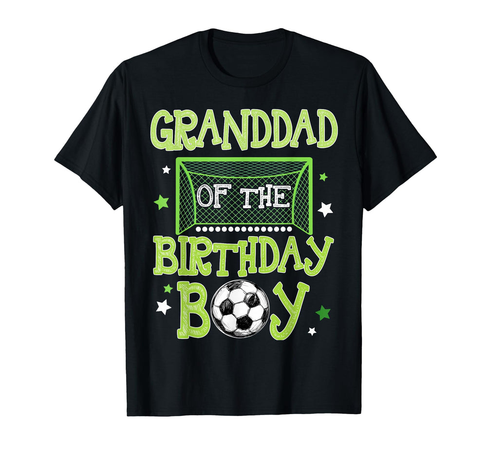 Granddad Birthday Soccer Family Matching T-Shirt - Custom Art Print Unisex