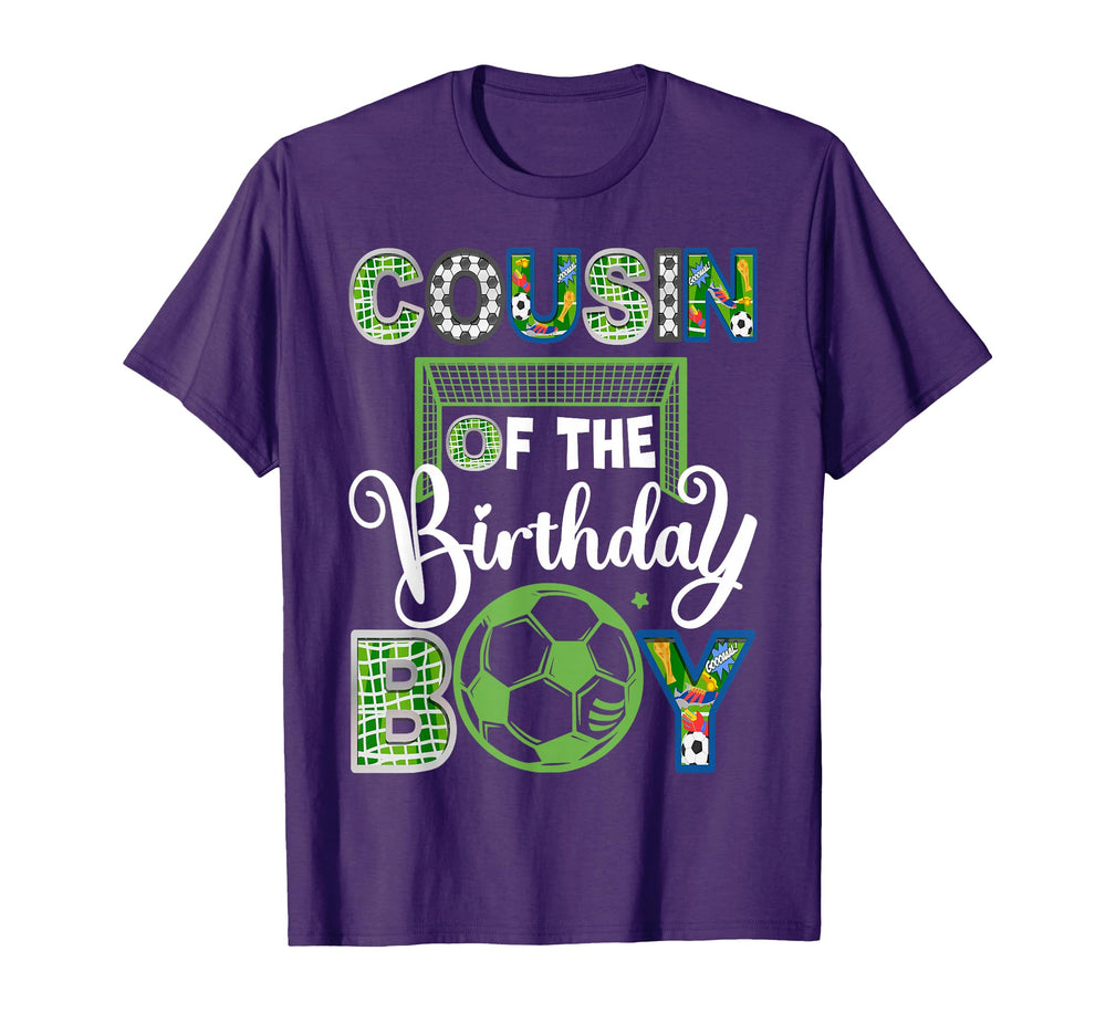 Cousin Birthday Soccer Baller Birthday T-Shirt - Trendy Graphic Men Women
