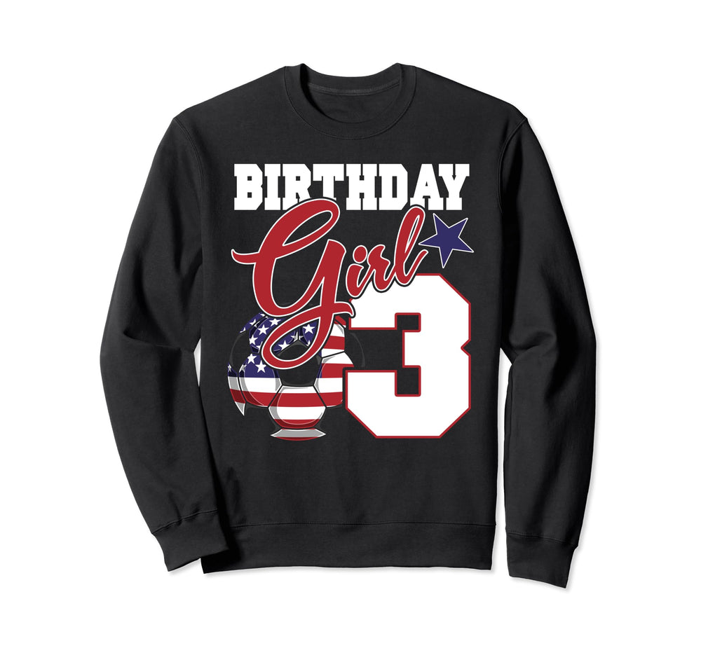 3Rd Birthday Party Patriotic American Sweatshirt - Graphic Print Unisex