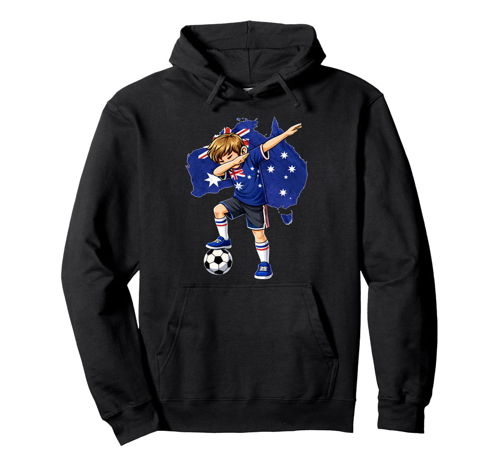 Dabbing Soccer Australia Jersey Australians Hoodie - Unique Graphic Unisex