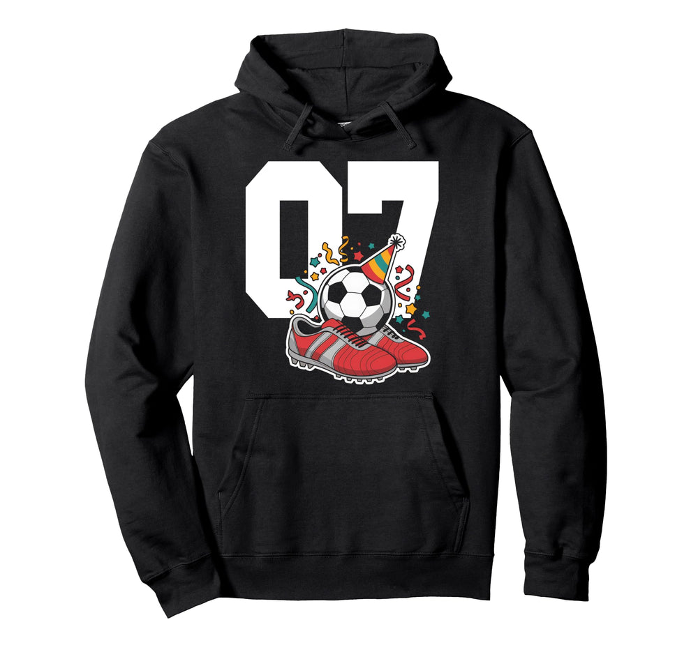7 Soccer Birthday Gift Soccer Fan Sports Hoodie - Graphic Print for Adults