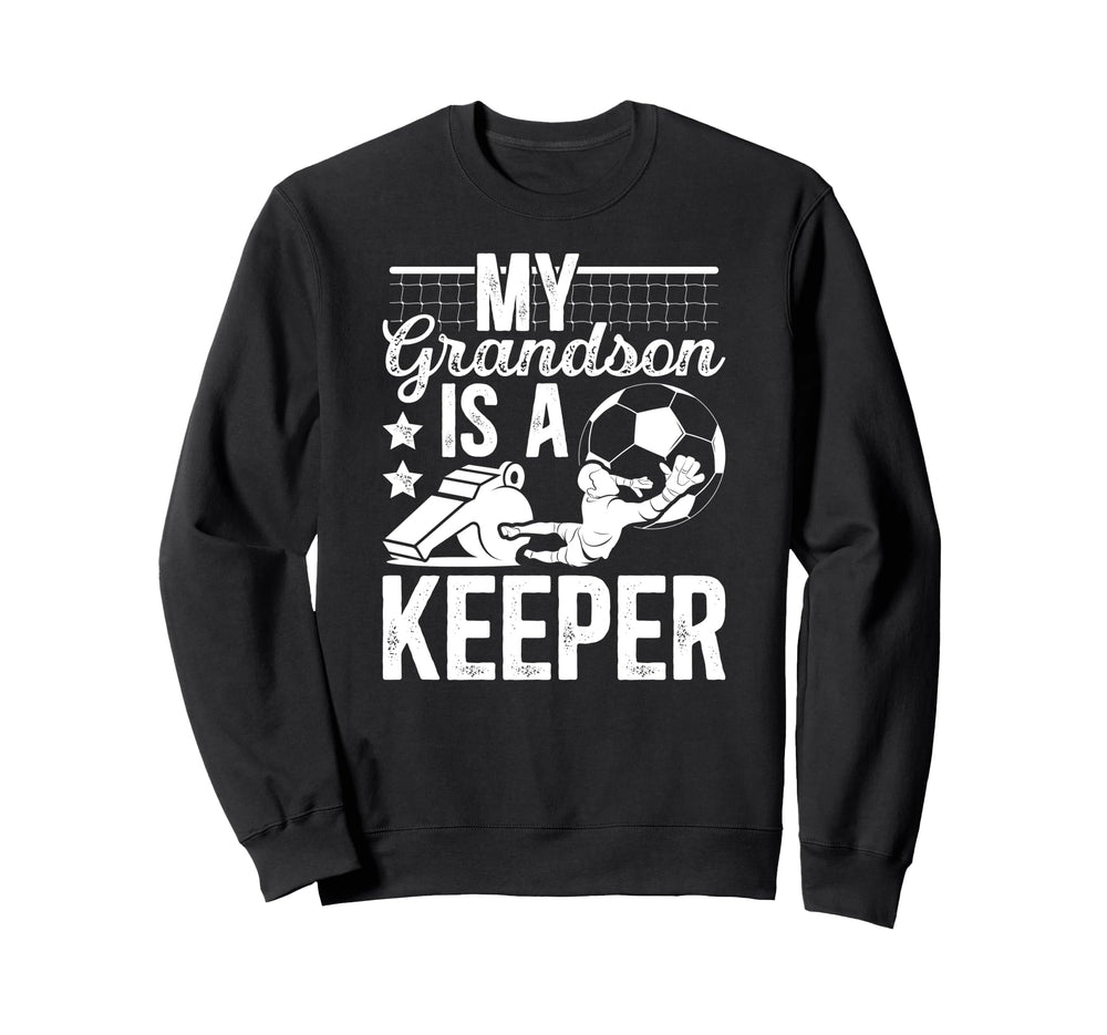 Proud Soccer Keeper Pop Pop Sweatshirt - Casual Everyday Wear for Adults