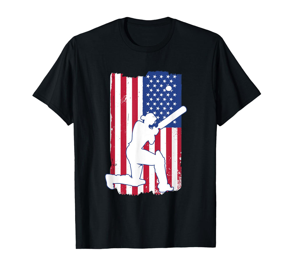 Cricket Player Cricket Usa Team T-Shirt - Casual Everyday Wear Unisex