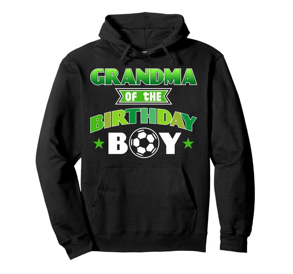 Grandma Birthday Soccer Party Family Hoodie - Minimalist Print Men Women