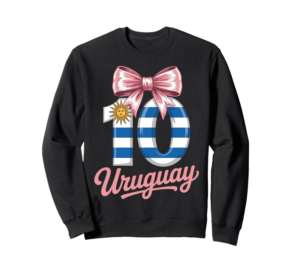 10 Uruguay Birthday Number 10 Soccer Sweatshirt - Streetwear Style Unisex