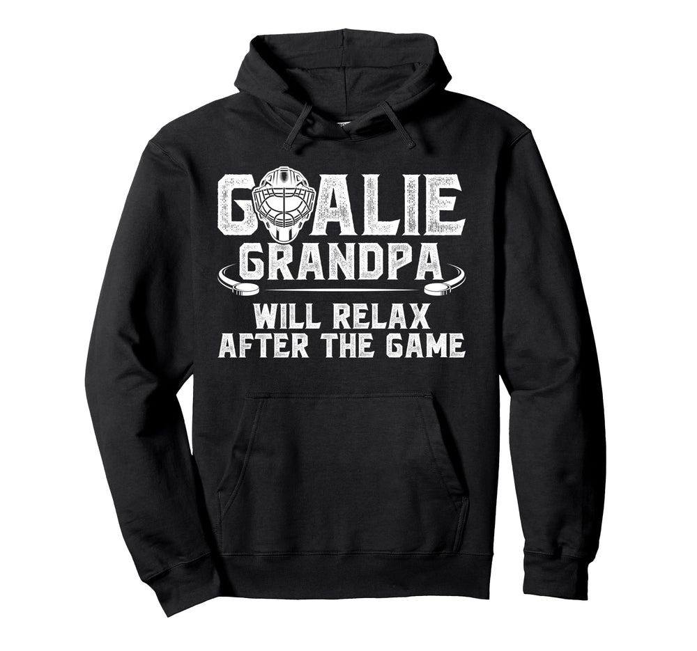 Funny Hockey Goalie Grandpa Ice Hoodie - Aesthetic Graphic Men Women