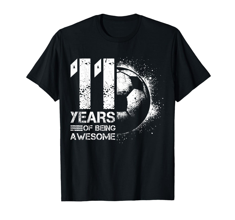 11Th Birthday Soccer Player Football T-Shirt - Novelty Apparel for Adults