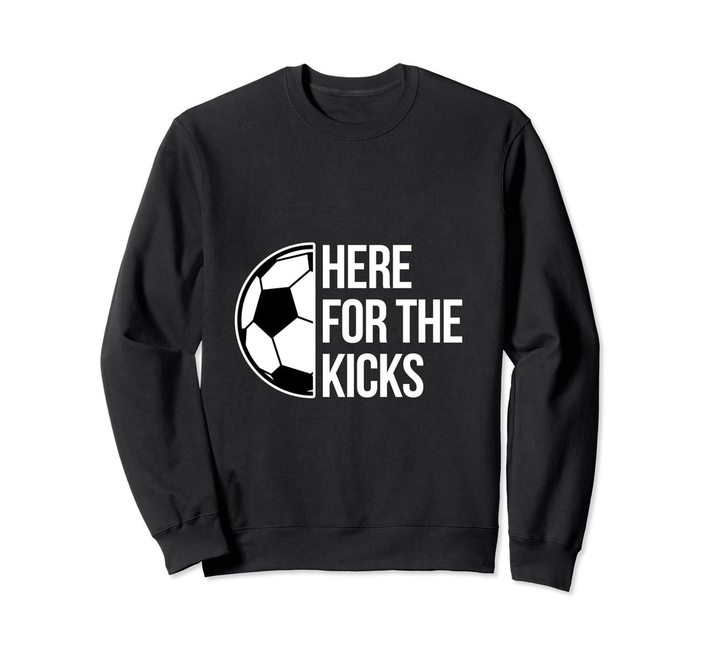 Kicks Soccer Football Goal Sweatshirt - Fun Novelty Design for Adults