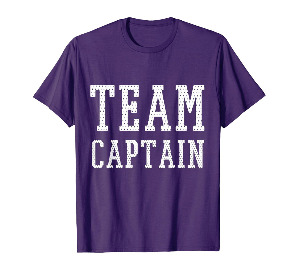 Team Captain T-Shirt - Minimalist Print Men Women