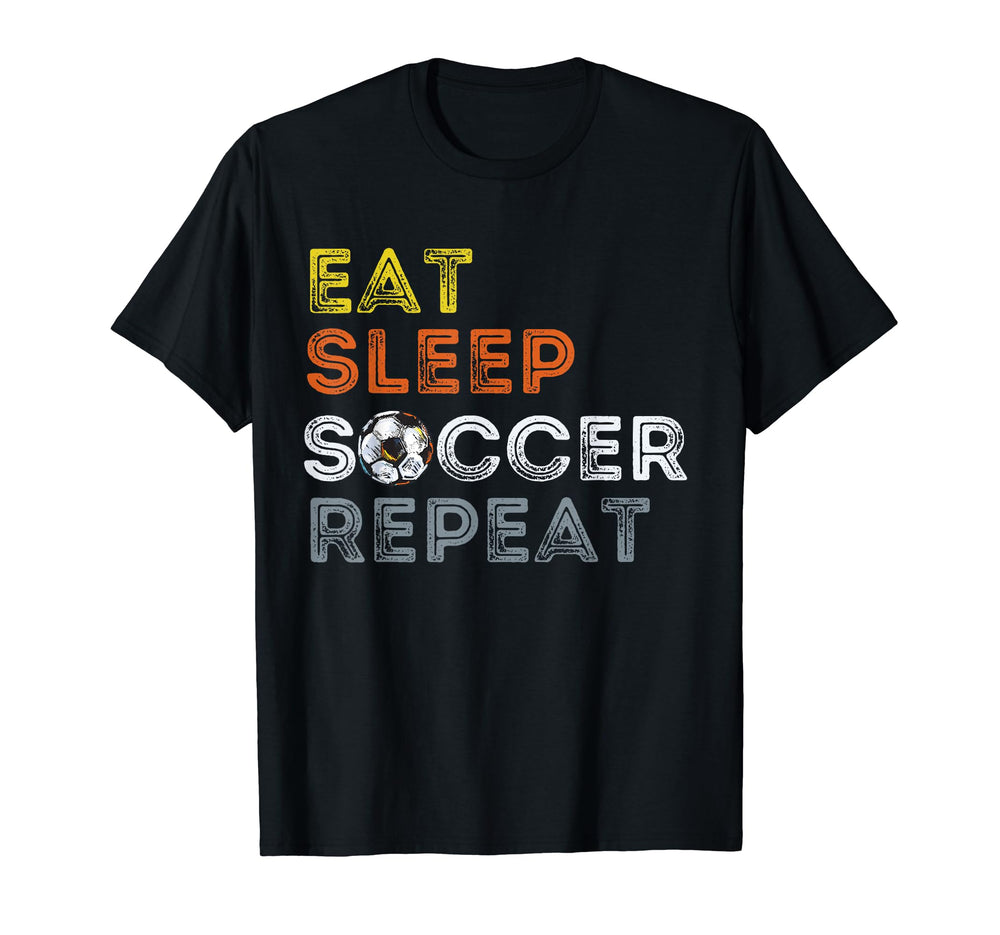 Eat Sleep Soccer Repeat Funny Sport Sport T-Shirt - Graphic Print Unisex