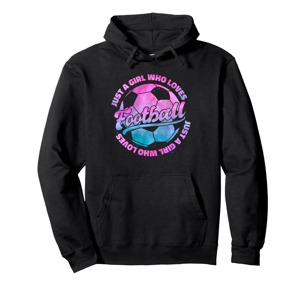 Just Who Loves Football Player Soccer Hoodie - Trendy Graphic for Adults