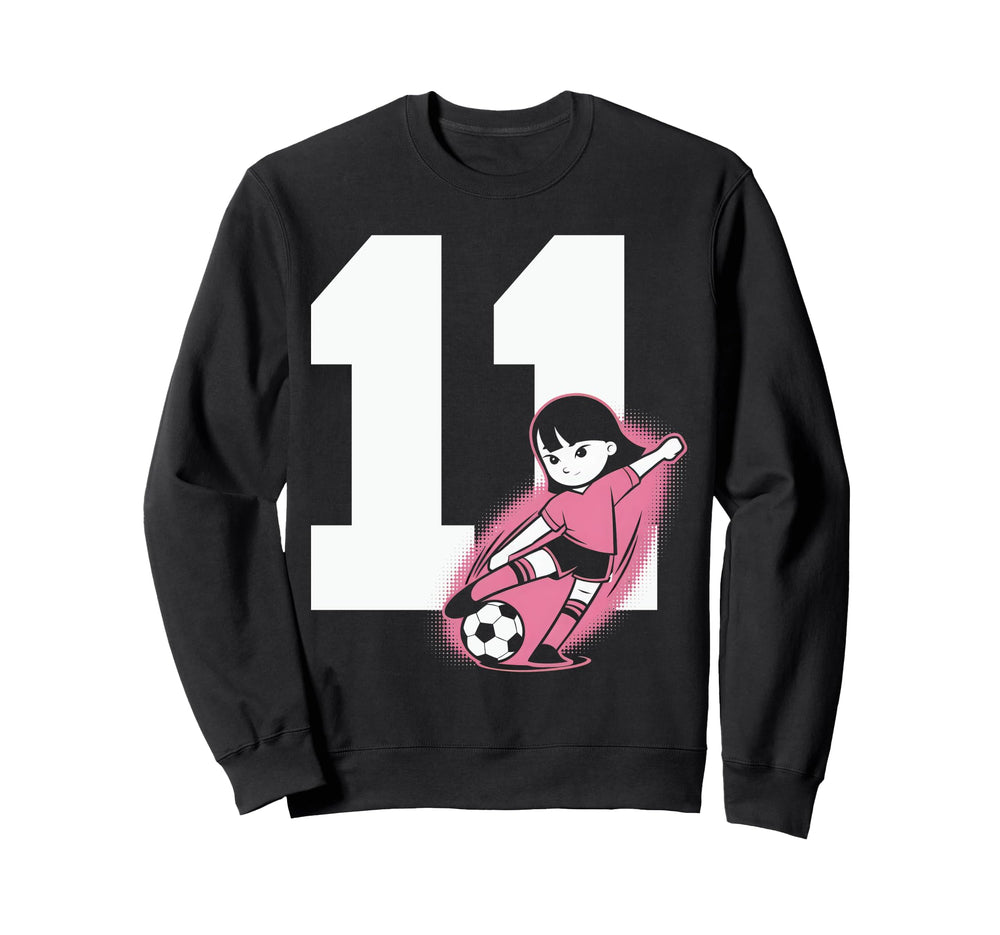 11 Soccer Birthday Gift Soccer Fan Sweatshirt - Fun Novelty Design Unisex