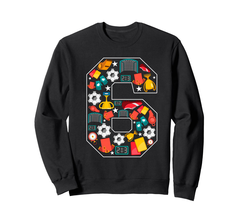 Its My 6Th Birthday Soccer Ball 6 Sweatshirt - Minimalist Print Unisex