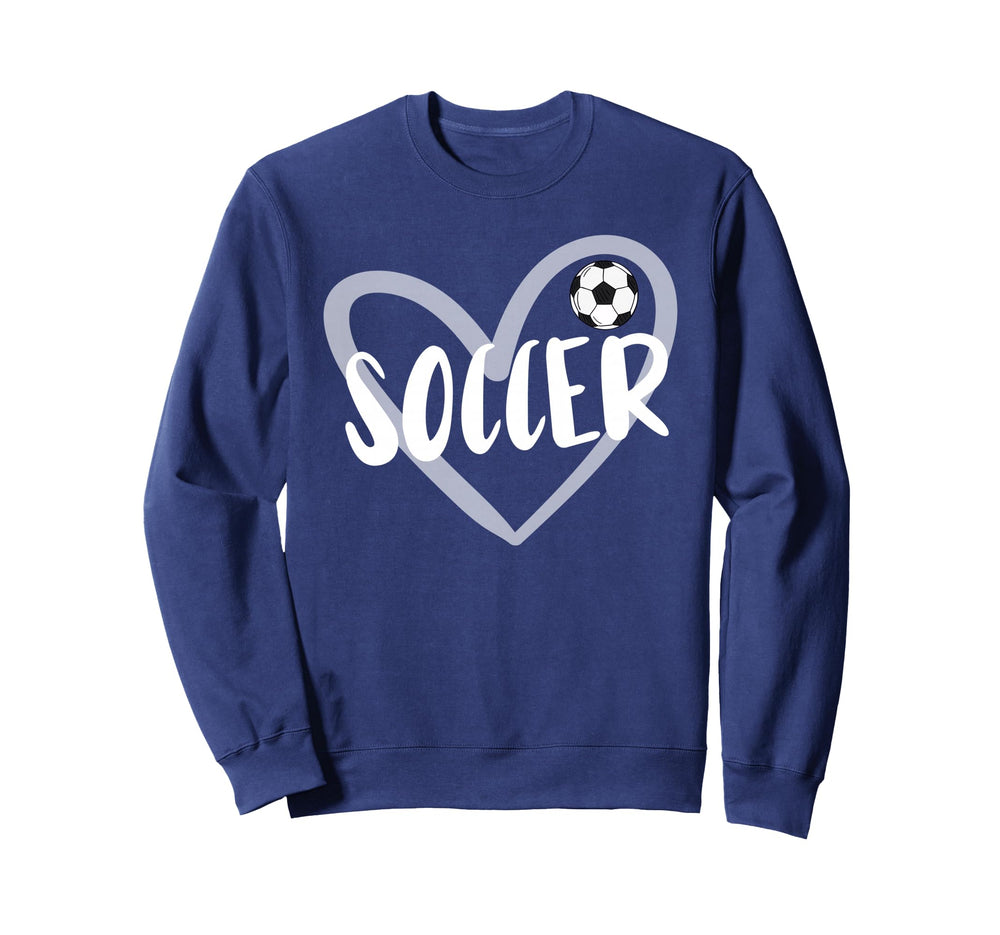 Soccer Heart Sweatshirt - Custom Art Print for Adults