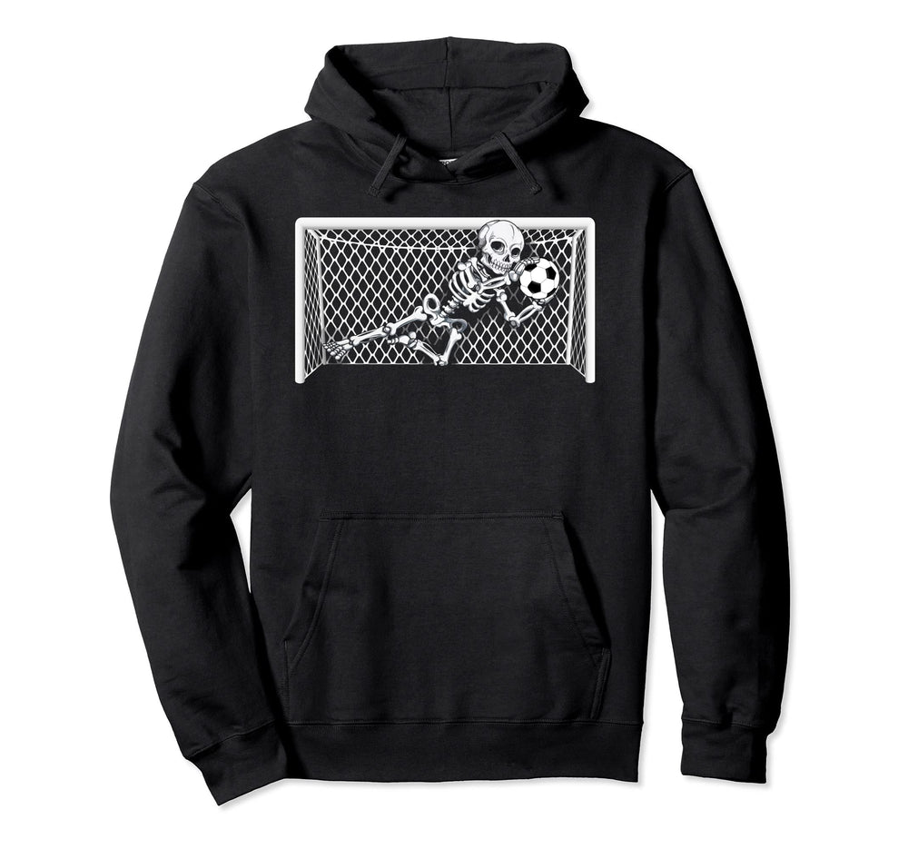 Skeleton Soccer Goal Keeper Hoodie - Casual Everyday Wear for Adults