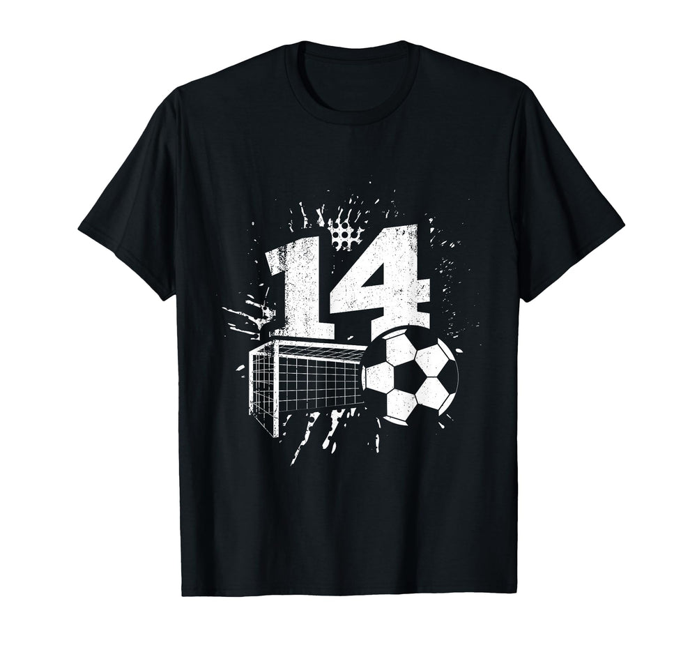 14Th Birthday Soccer Player Football 14 T-Shirt - Aesthetic Graphic Unisex