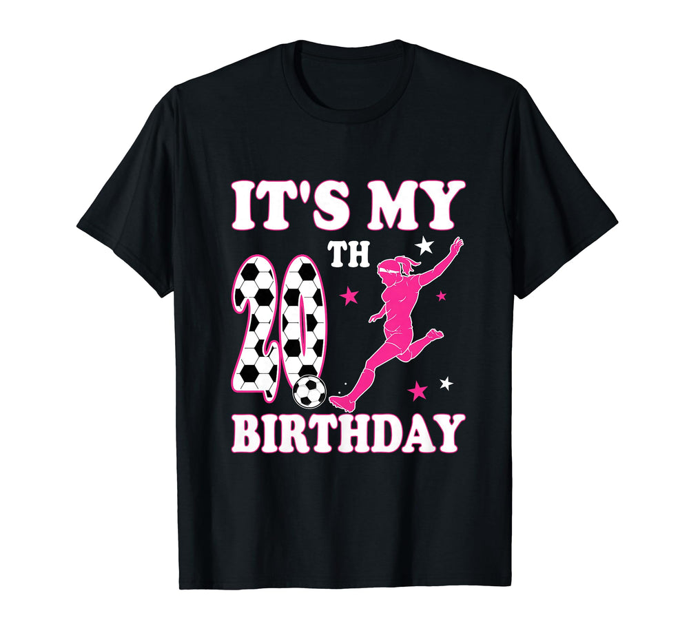 20Th Birthday Soccer Themed 20 Year T-Shirt - Streetwear Style for Adults