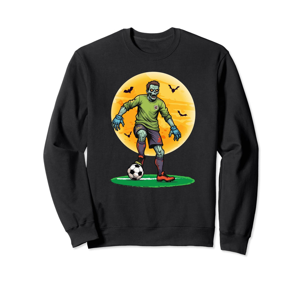 Zombie Soccer Goalkeeper Sweatshirt - Casual Everyday Wear for Adults