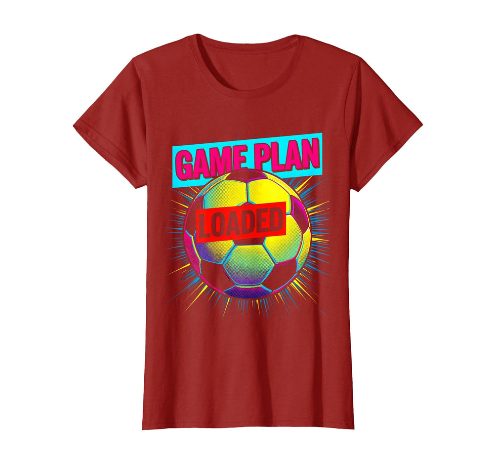 Game Plan Loaded Soccer Ball T-Shirt - Minimalist Print Men Women