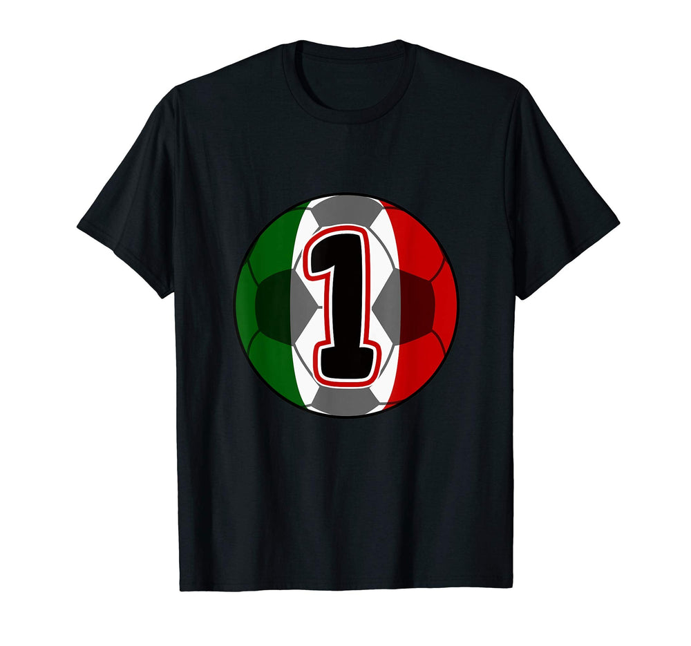 1 Year Old Birthday Mexican Soccer T-Shirt - Trendy Graphic for Adults