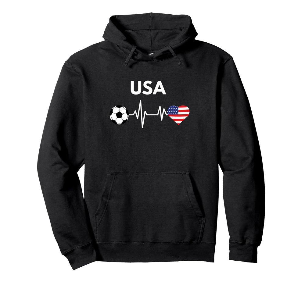 Usa 2026 United States Flag Soccer Hoodie - Minimalist Print Men Women