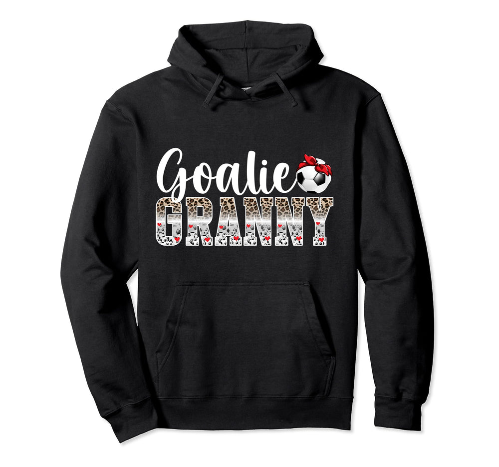 Soccer Goalie Granny Leopard Soccer Hoodie - Custom Art Print for Adults